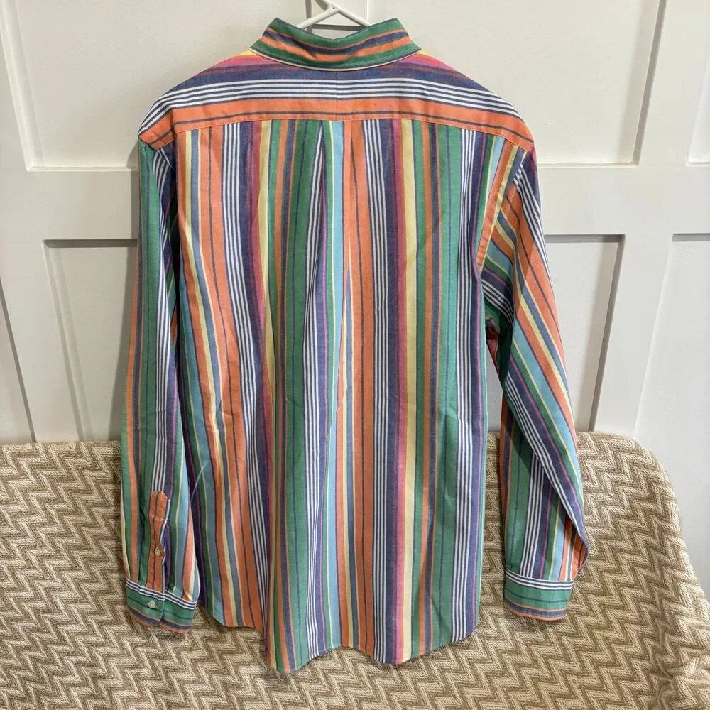 Polo Ralph Lauren Classic Fit Striped Oxford Shirt - Picture 10 of 10